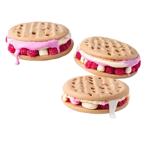 White Chocolate Raspberry Ice Cream Sandwich Png Ahl PNG image