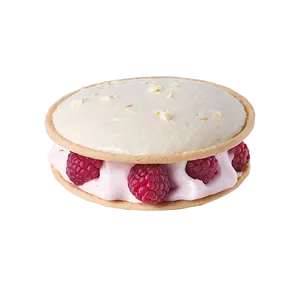 White Chocolate Raspberry Ice Cream Sandwich Png Ovq30 PNG image