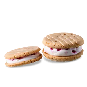 White Chocolate Raspberry Ice Cream Sandwich Png Rqj25 PNG image