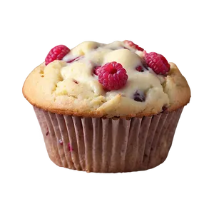 White Chocolate Raspberry Muffin PNG 06262024 PNG