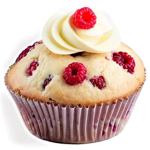 White Chocolate Raspberry Muffin PNG Lln PNG