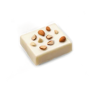 White Chocolate With Almonds PNG 46