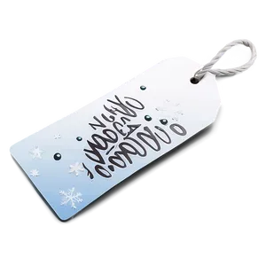 White Christmas Dream Tag PNG 06282024