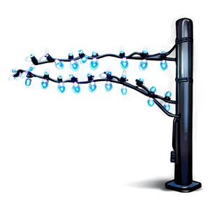 White Christmas Lights PNG 05032024