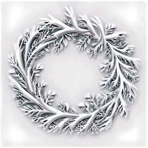 White Christmas Wreath Png 38 PNG image