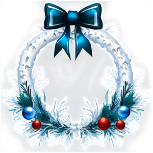 White Christmas Wreath Png Tqe38 PNG image
