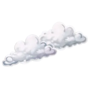 White Cloud Aesthetic Png 06122024 PNG image