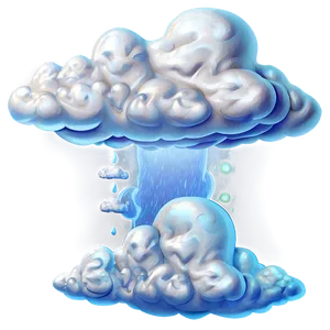 White Cloud Artwork PNG 24
