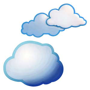 White Cloud Outline Png 06122024 PNG image