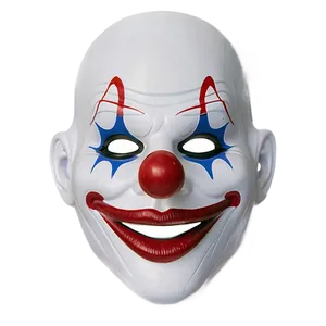 White Clown Mask PNG 06272024