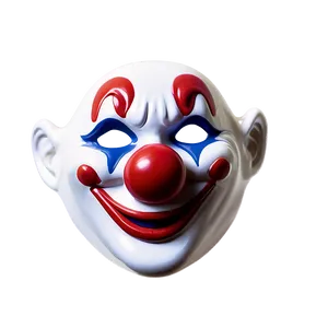 White Clown Mask PNG 06272024