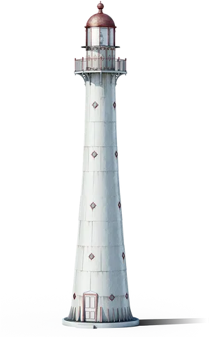 White Coastal Lighthouse PNG image