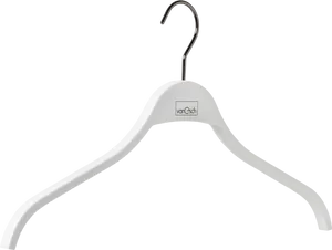 White Coat Hangeron Black Background PNG