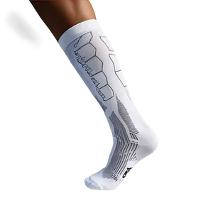 White Compression Socks Png 06272024 PNG image