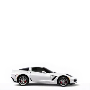 White Corvette PNG 06252024
