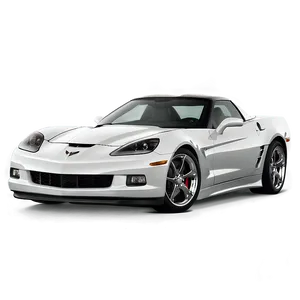 White Corvette PNG 06252024