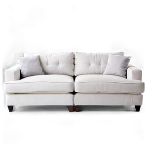 White Couch Living Room Png 06212024 PNG image