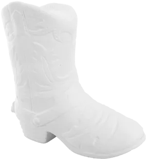 White Cowboy Boot Graphic PNG image