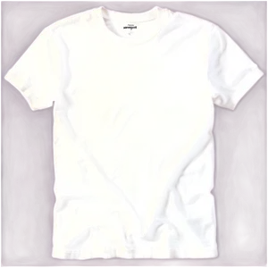 White Crew Neck Tee Png 06272024 PNG image