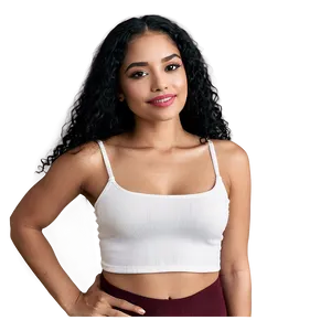 White Crop Top Shirt Png 59 PNG image