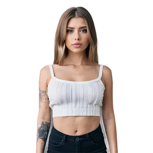 White Crop Top Shirt Png 76 PNG image