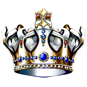 White Crown For Logo PNG 7