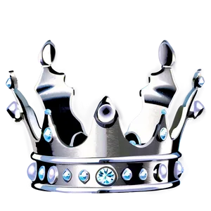 White Crown With Diamonds Png 06252024 PNG image