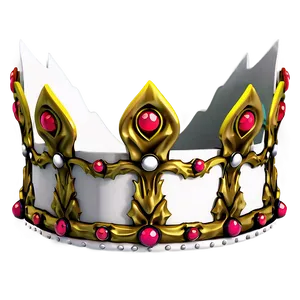 White Crown With Scrolls PNG Nkw32 PNG