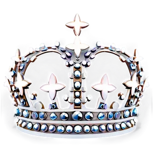 White Crown With Stars PNG 06252024 PNG