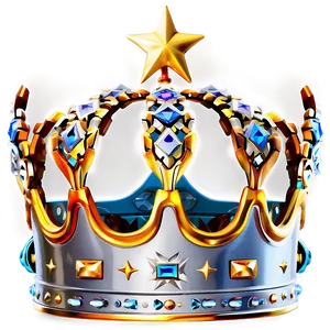 White Crown With Stars PNG 61 PNG