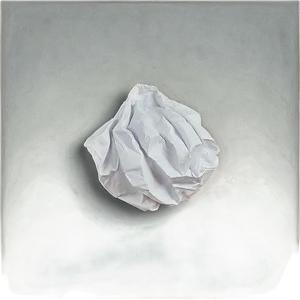 White Crumpled Paper PNG 05242024