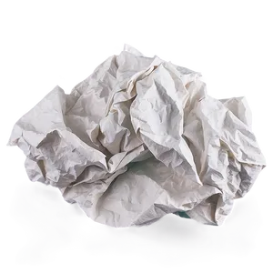 White Crumpled Paper PNG Bph52