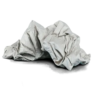 White Crumpled Paper PNG Btn