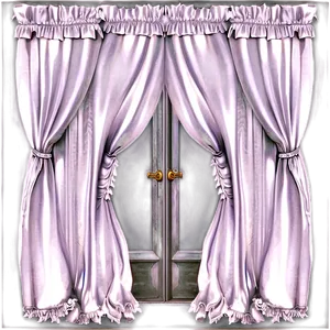 White Curtains C PNG image