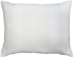 White Decorative Lace Pillow PNG image