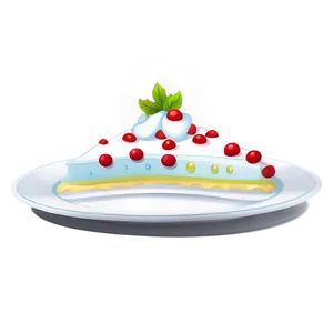 White Dessert Plate Png 06212024 PNG image