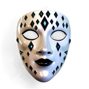 White Diamond Mask PNG Fjy