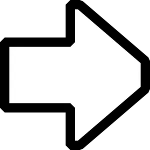 White Directional Arrow