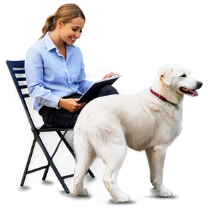 White Dog On Lap PNG Hgp19 PNG