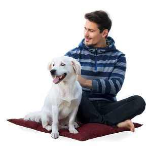 White Dog On Lap PNG Wqv PNG