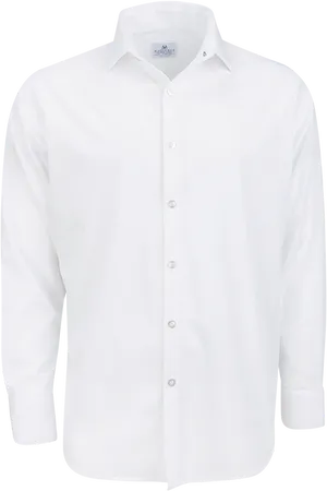 White Dress Shirt Product Photo PNG image