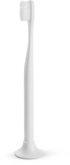 White Electric Toothbrush Standing PNG