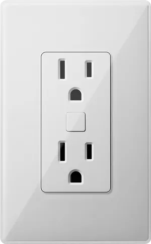 White Electrical Outlet Switch PNG