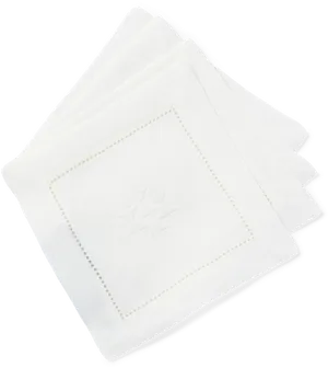 White Embossed Paper Napkin PNG image