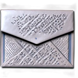 White Envelope With Corner Embossing PNG 06282024