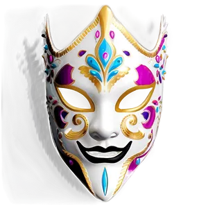 White Fancy Dress Mask Png 33 PNG image