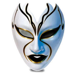 White Fancy Dress Mask PNG Qtg19 PNG
