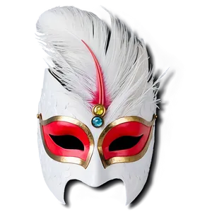 White Feather Mask Png 20 PNG image