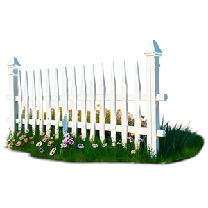 White Fence D PNG image