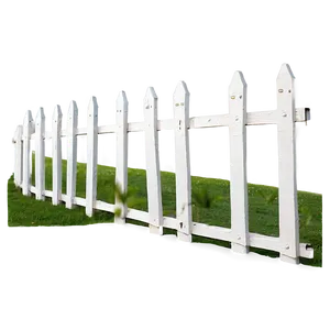 White Fence With Blue Sky Background PNG 06272024 PNG